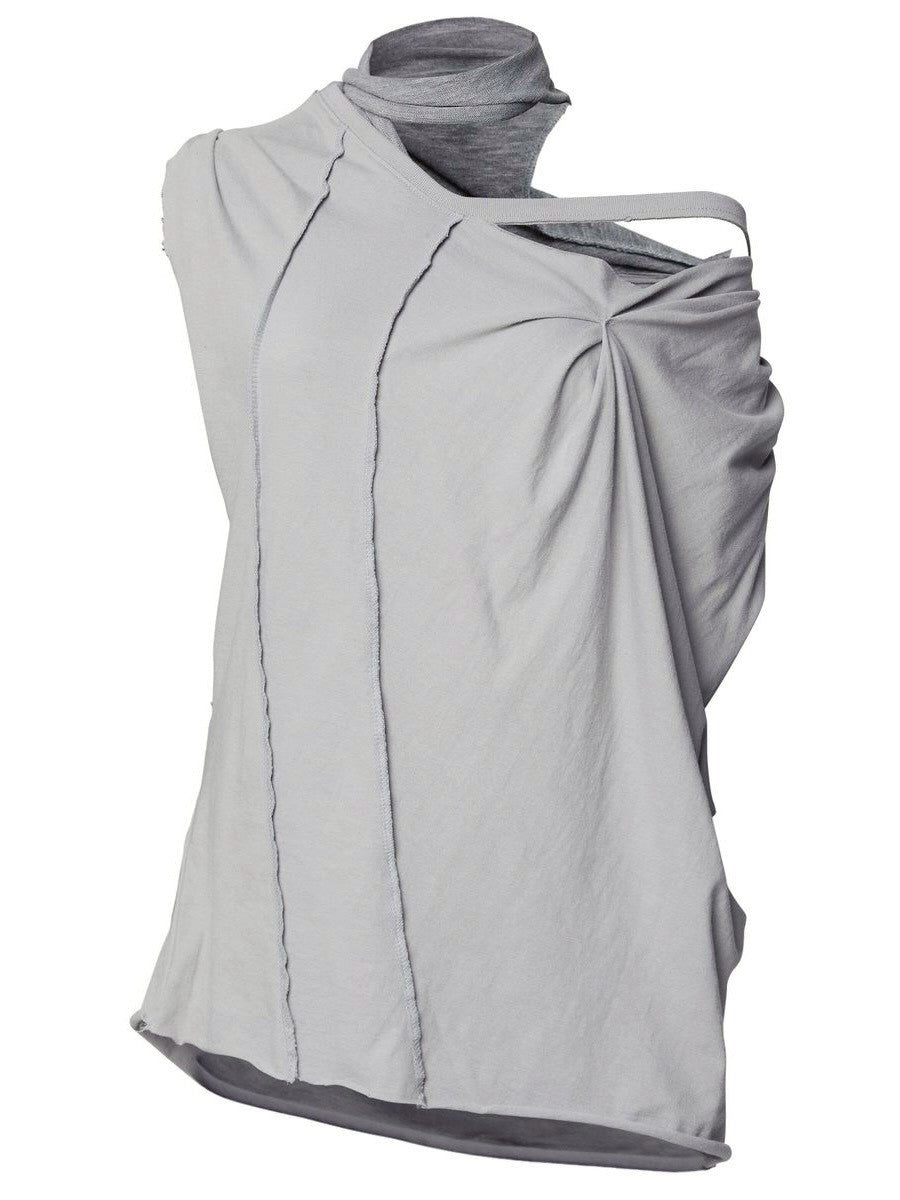 6/22 21:00発売【FLAREUP】Draped Scarf One-Shoulder Top