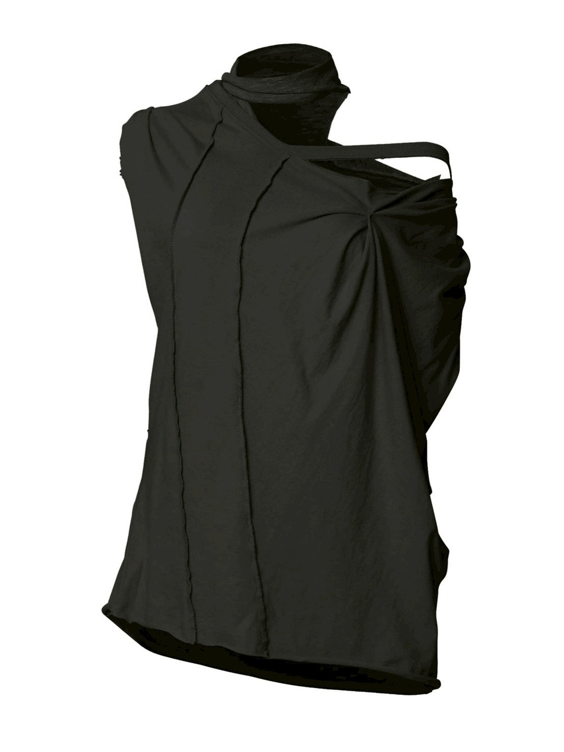 6/22 21:00発売【FLAREUP】Draped Scarf One-Shoulder Top