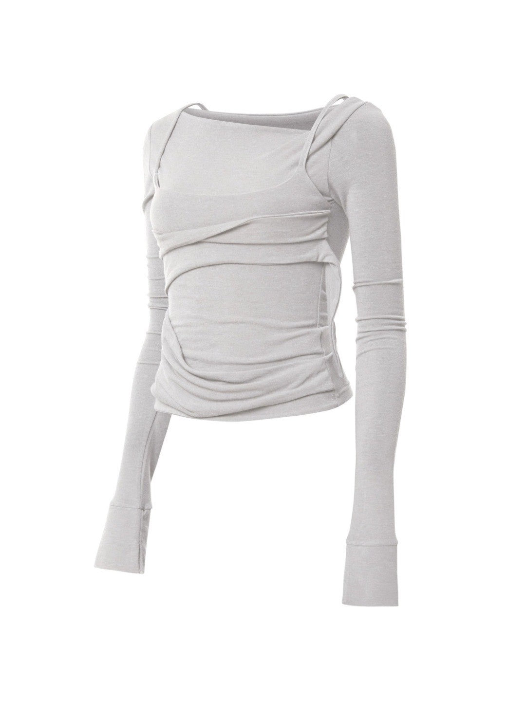 【FLAREUP】Layered Bustier Long Sleeve