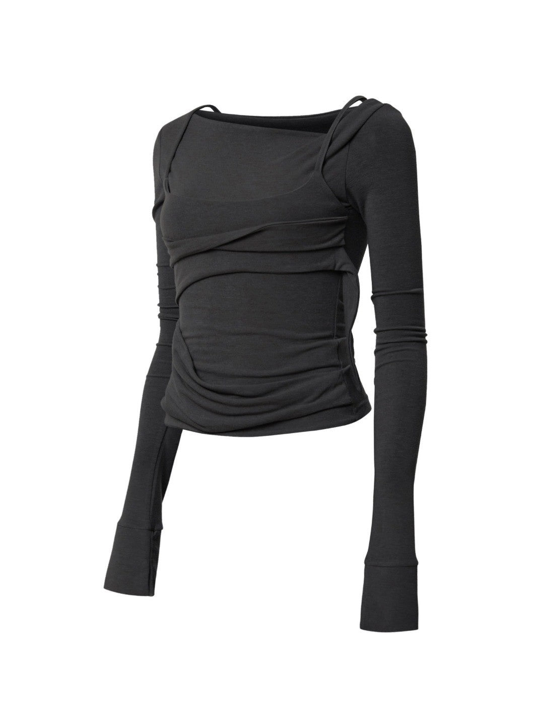 【FLAREUP】Layered Bustier Long Sleeve