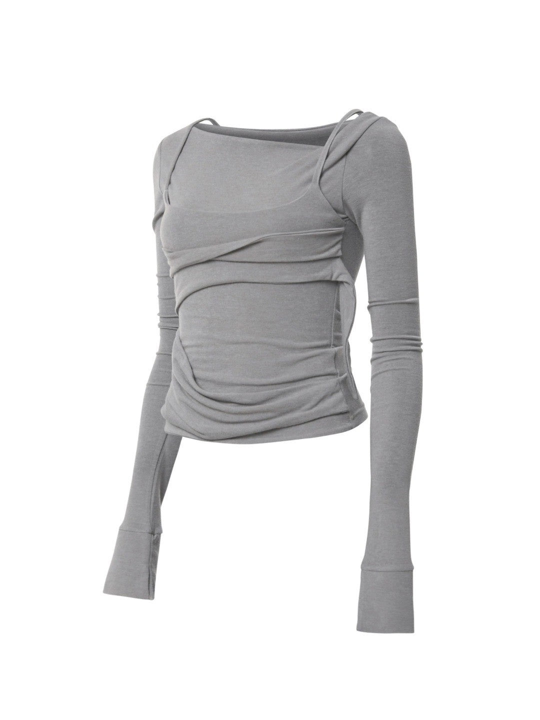 【FLAREUP】Layered Bustier Long Sleeve