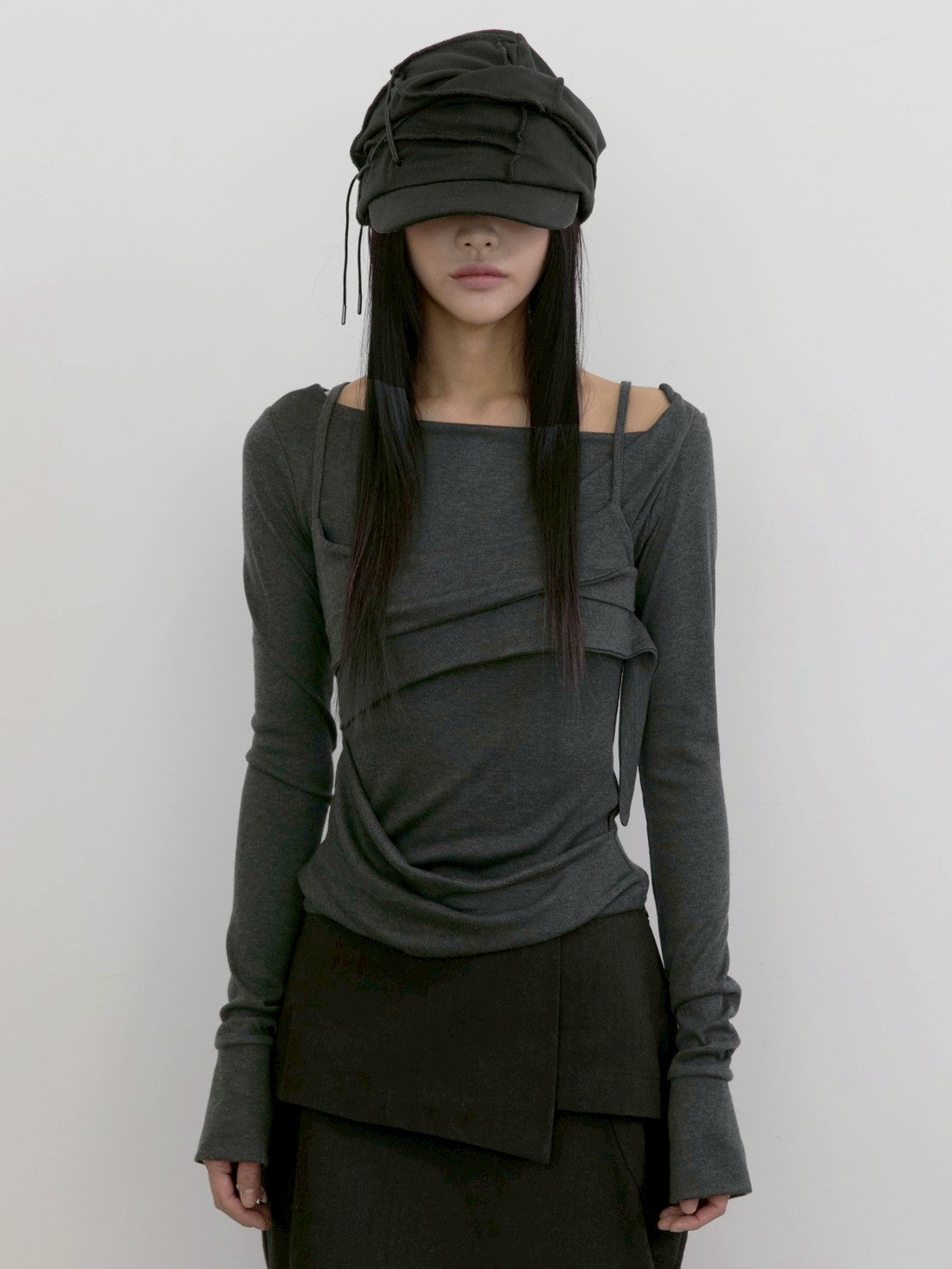 【FLAREUP】Layered Bustier Long Sleeve