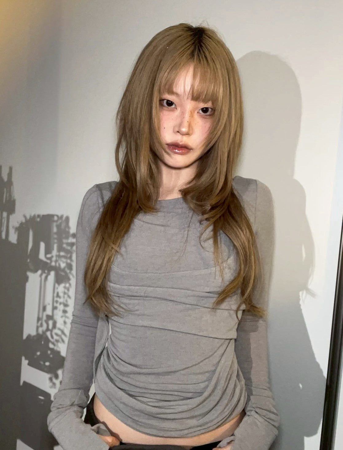 【FLAREUP】Layered Bustier Long Sleeve