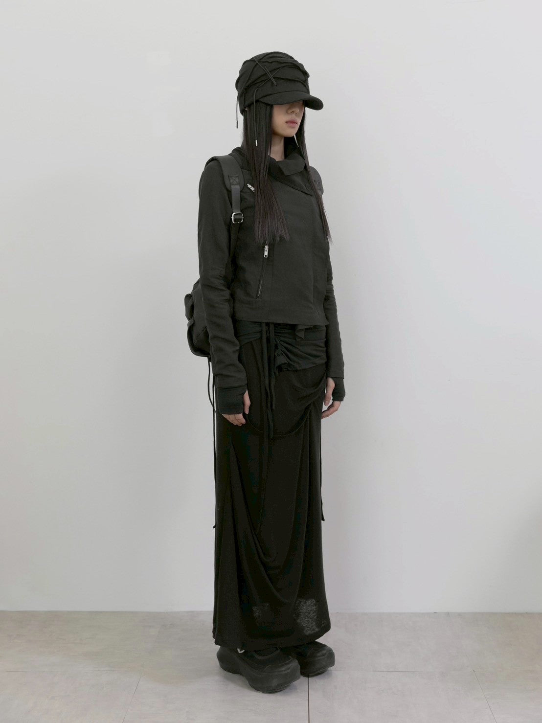 【FLAREUP】Asymmetrical Biker Jacket