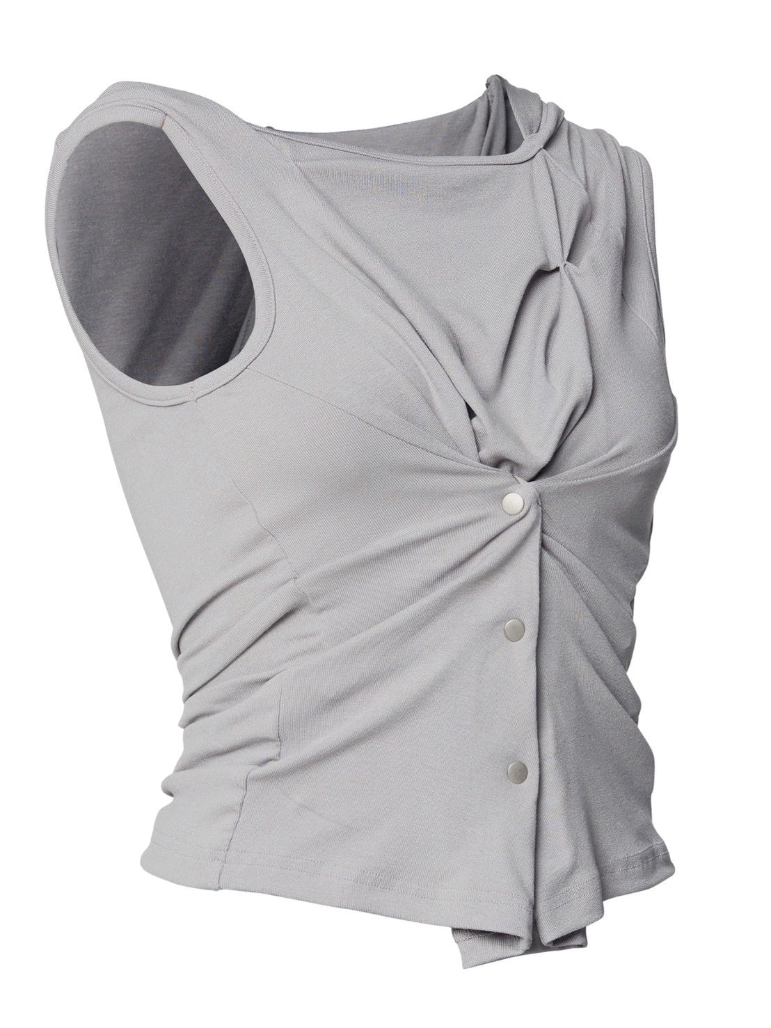 6/22 21:00発売【FLAREUP】Asymmetric Snap Hoodie