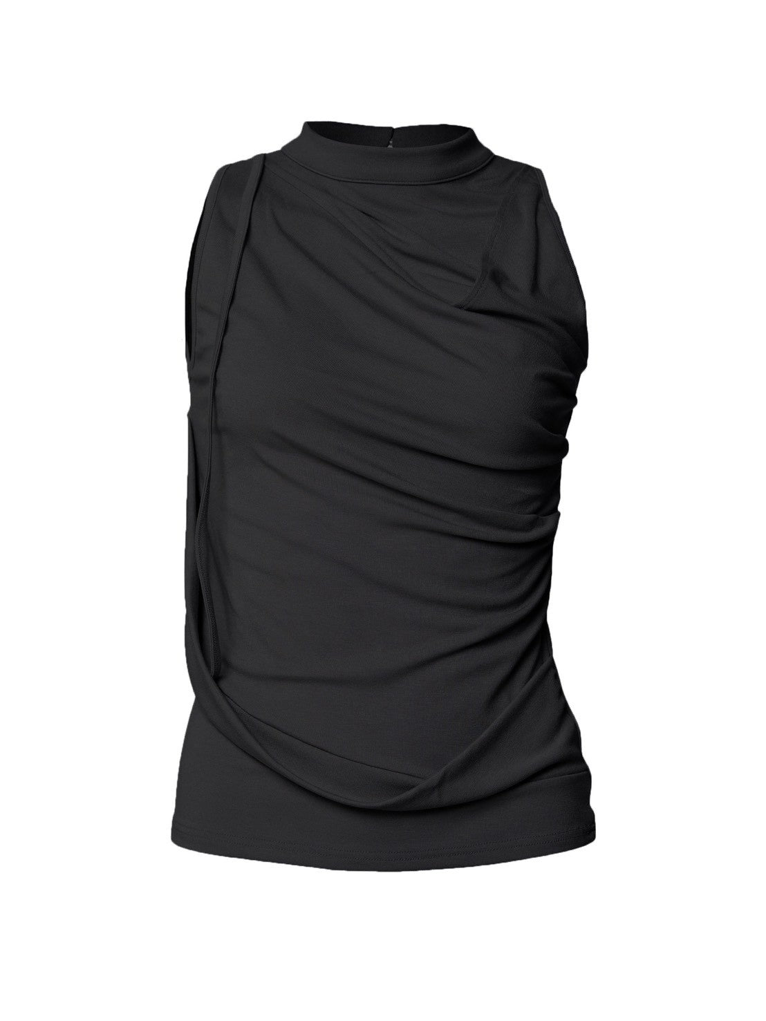 6/22 21:00発売【FLAREUP】Draped Sleeveless Top