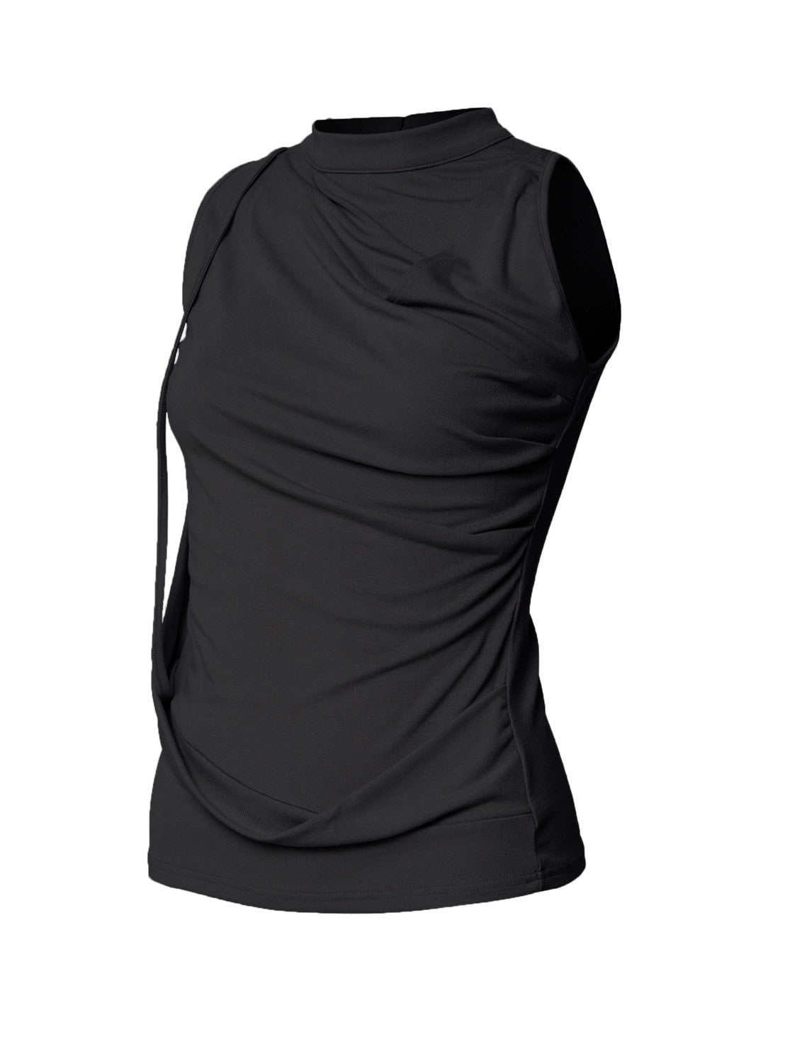 6/22 21:00発売【FLAREUP】Draped Sleeveless Top