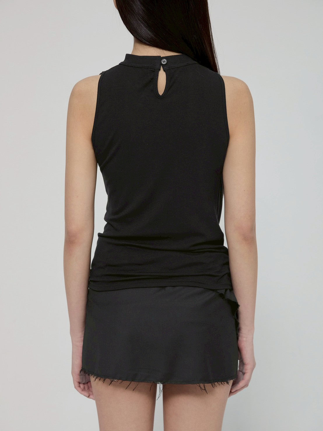 6/22 21:00発売【FLAREUP】Draped Sleeveless Top