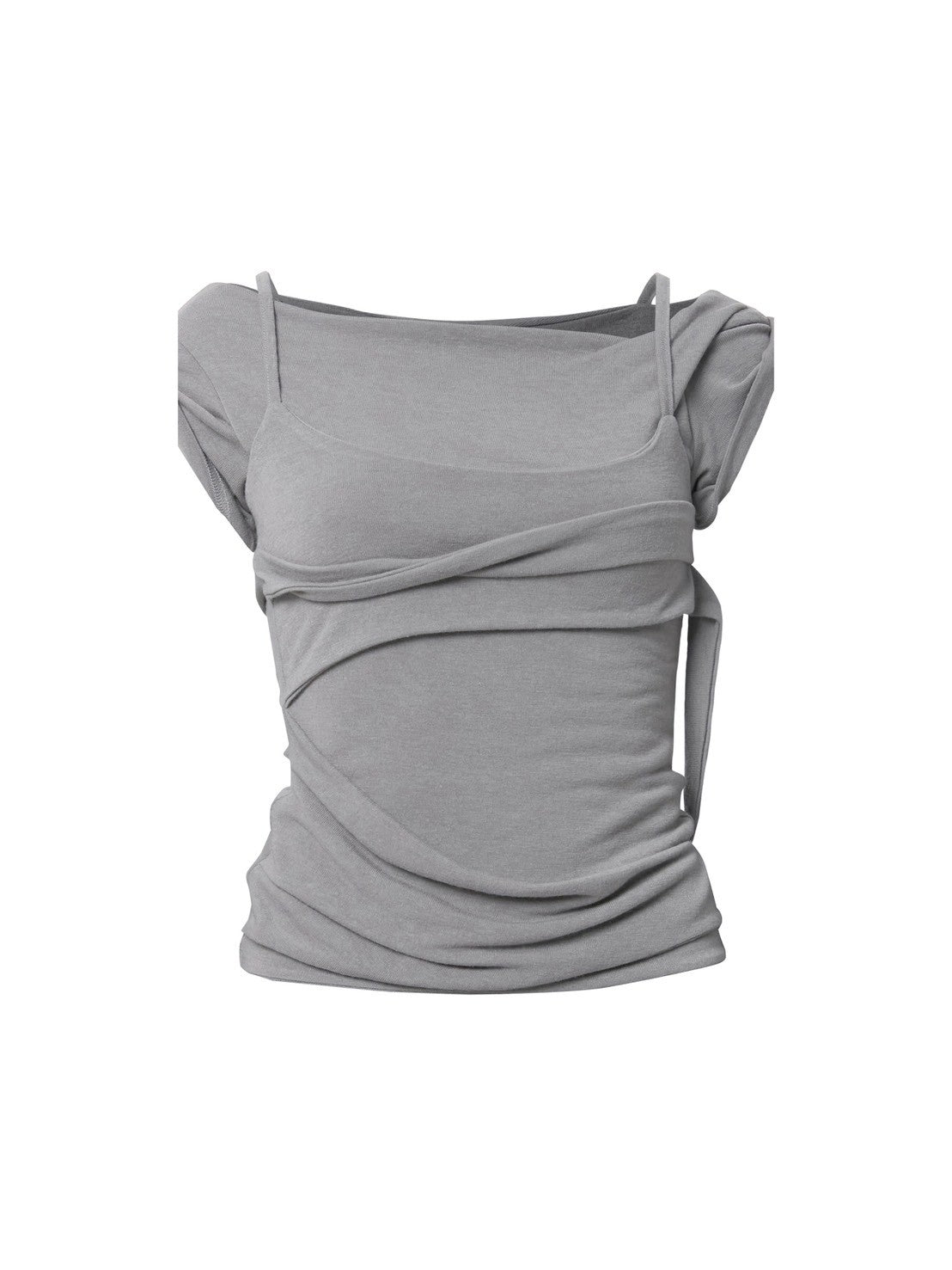 6/22 21:00発売【FLAREUP】Layered Bustier T-Shirt