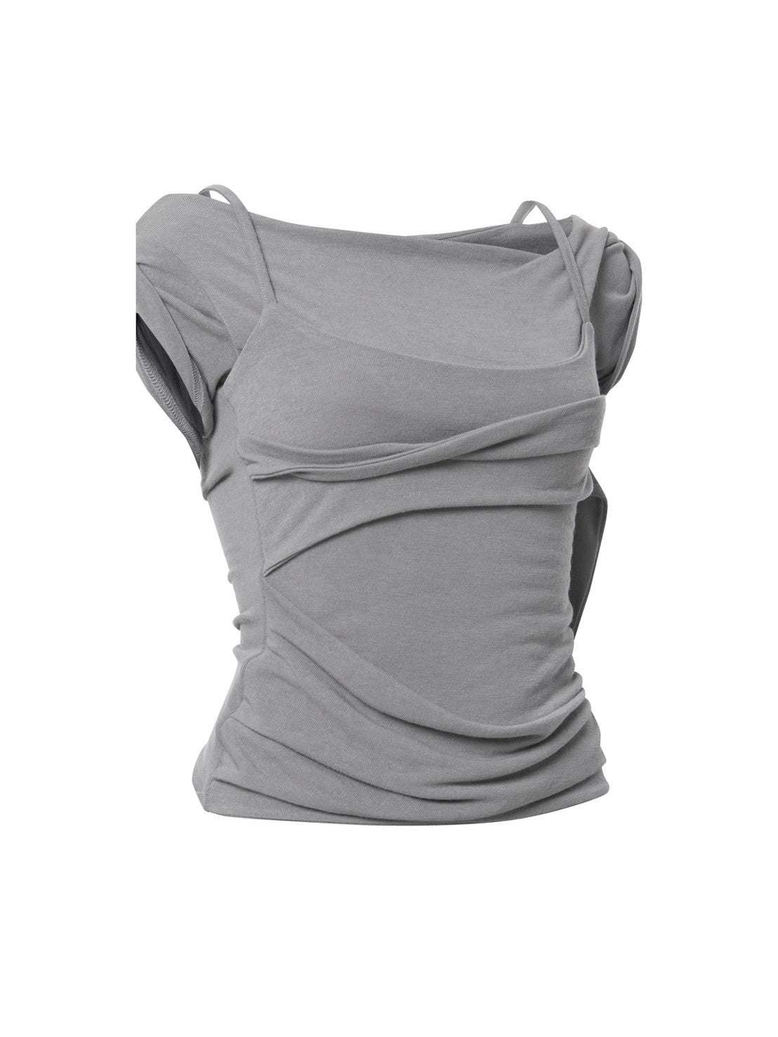 6/22 21:00発売【FLAREUP】Layered Bustier T-Shirt