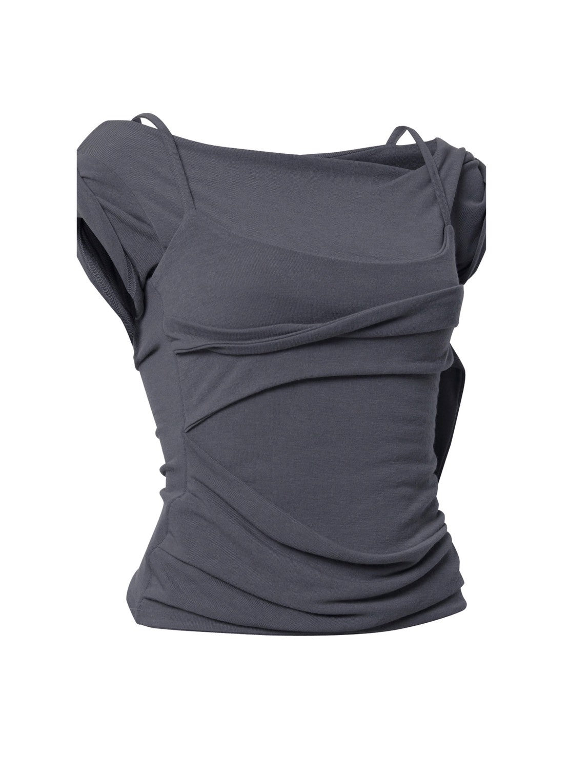 6/22 21:00発売【FLAREUP】Layered Bustier T-Shirt