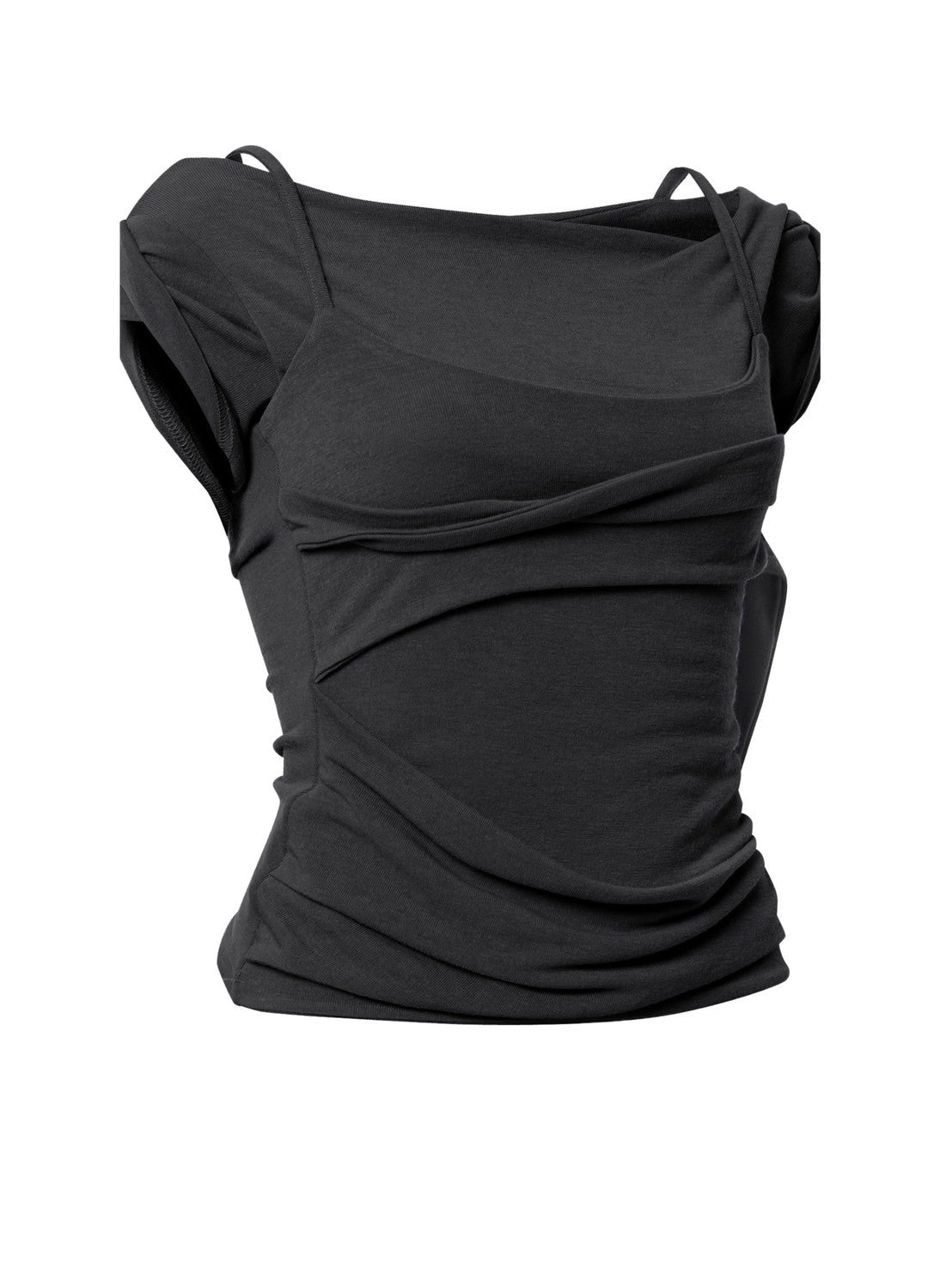 6/22 21:00発売【FLAREUP】Layered Bustier T-Shirt