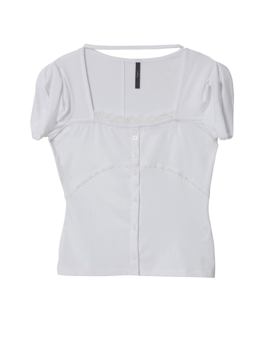 6/22 21:00発売【FLAREUP】Lace Sleeve Top