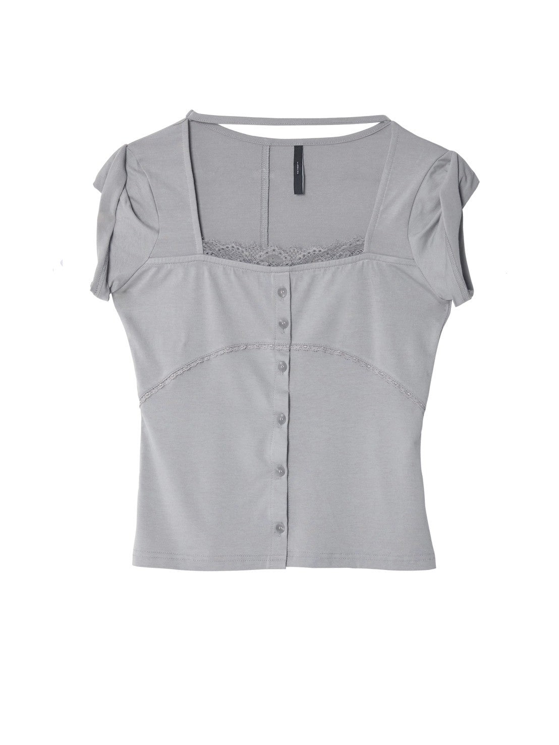 6/22 21:00発売【FLAREUP】Lace Sleeve Top