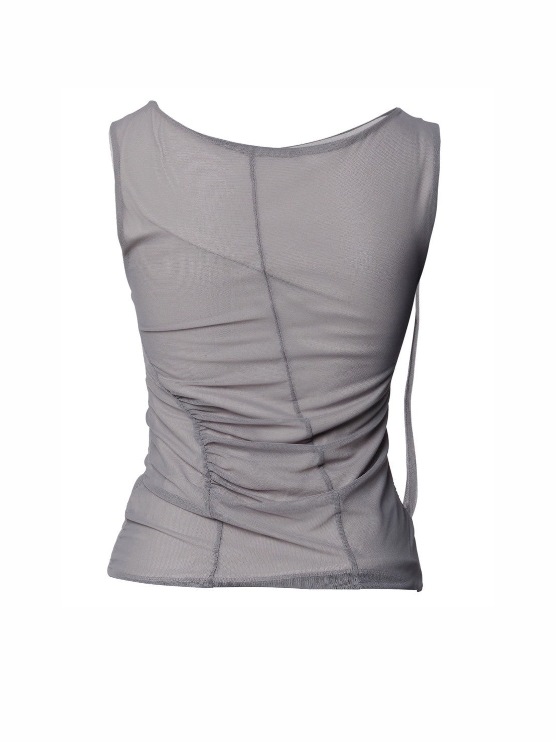6/22 21:00発売【FLAREUP】Draped Mesh Layered Sleeveless