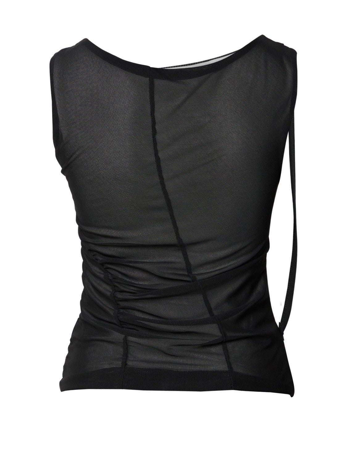 6/22 21:00発売【FLAREUP】Draped Mesh Layered Sleeveless