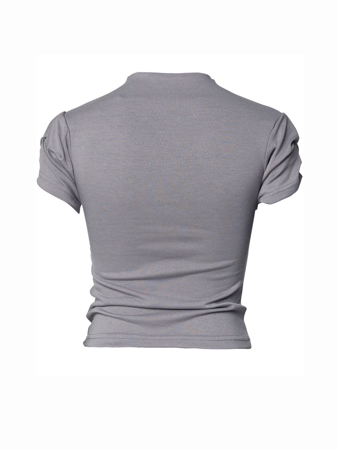 6/22 21:00発売【FLAREUP】Asymmetrical Draped Mock Neck T-Shirt