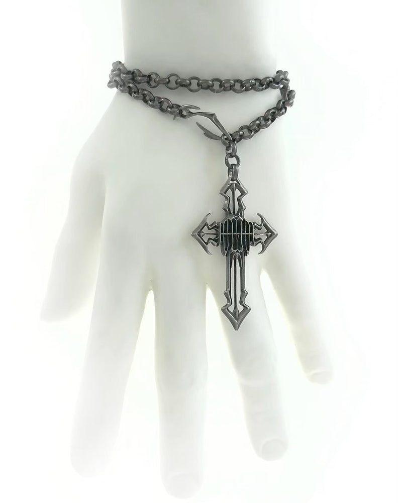 【IIIMIII】Cross Drop Chain Bracelet