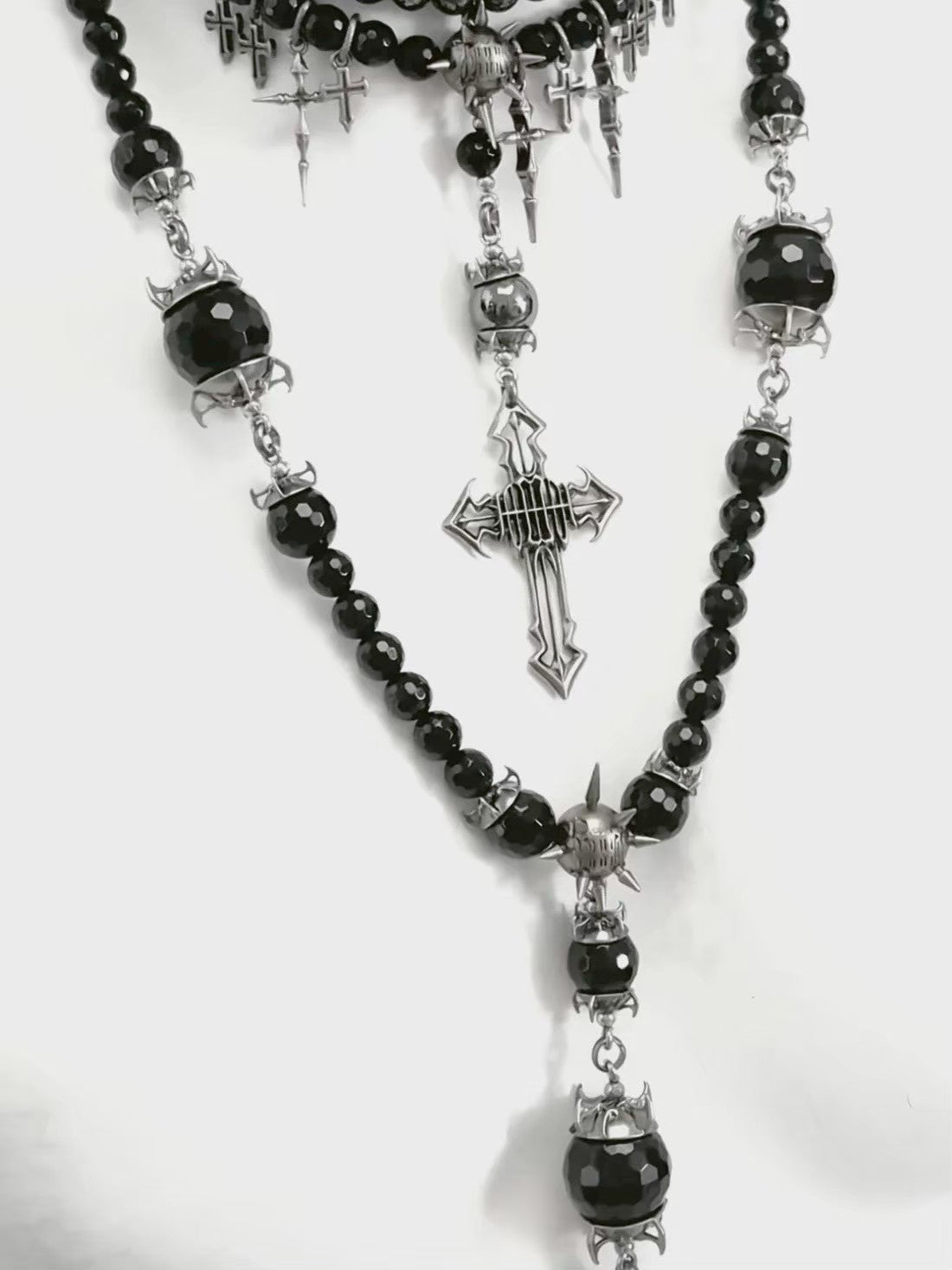 【IIIMIII】Dark Seraph Cross Necklace