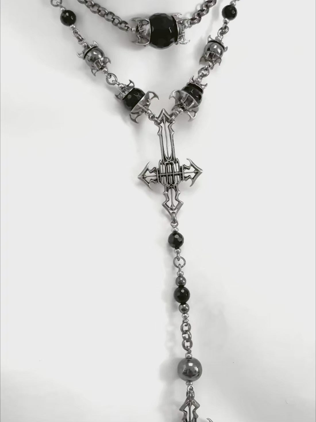 【IIIMIII】Cross Requiem Necklace
