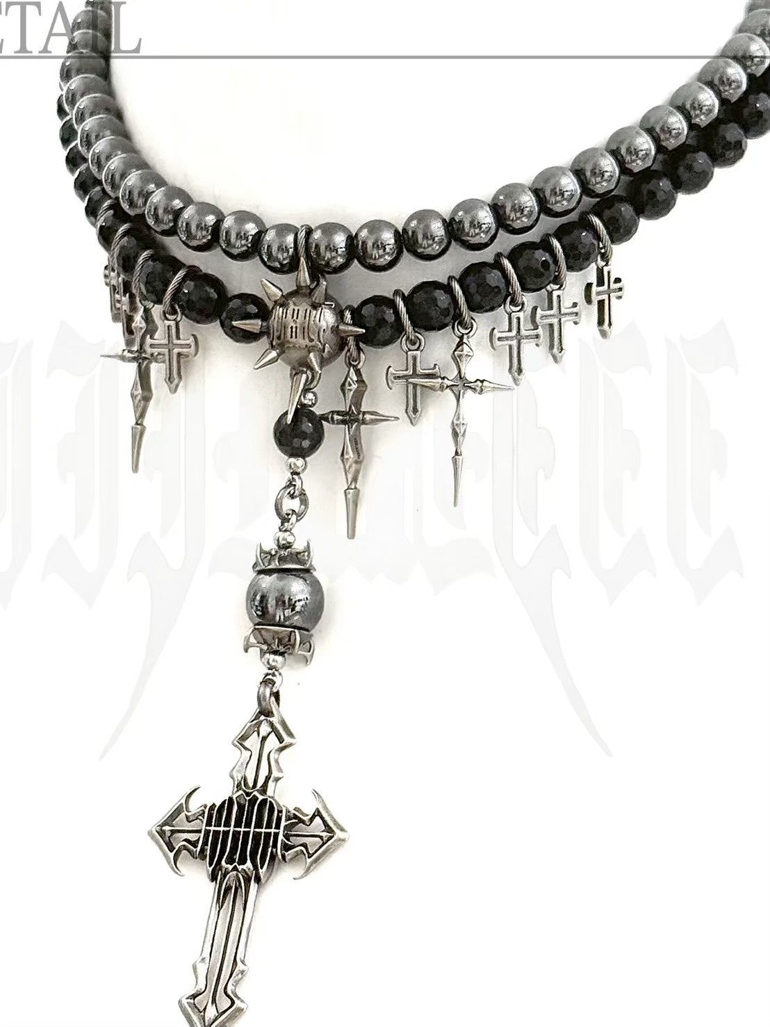 【IIIMIII】Dark Seraph Cross Necklace