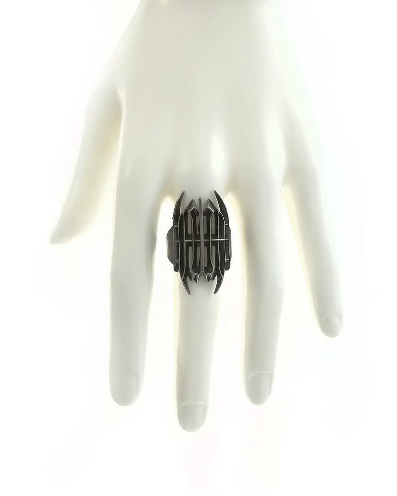 【IIIMIII】Black Glyph Signet Ring