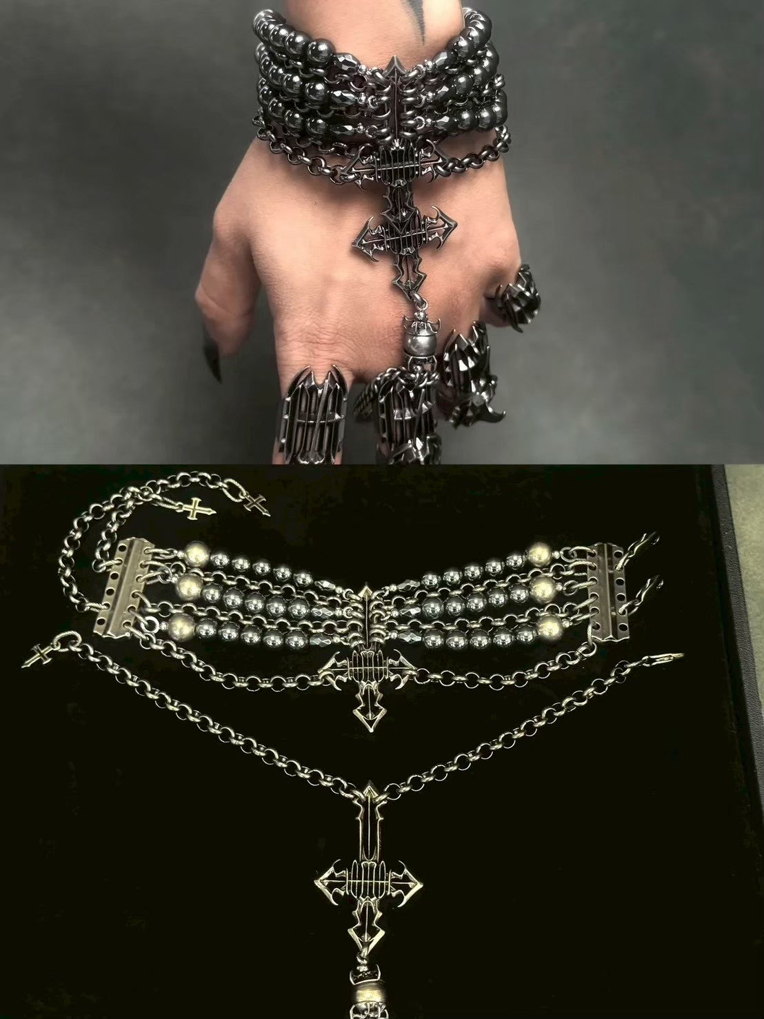 【IIIMIII】Gothic Rosary Bracelet