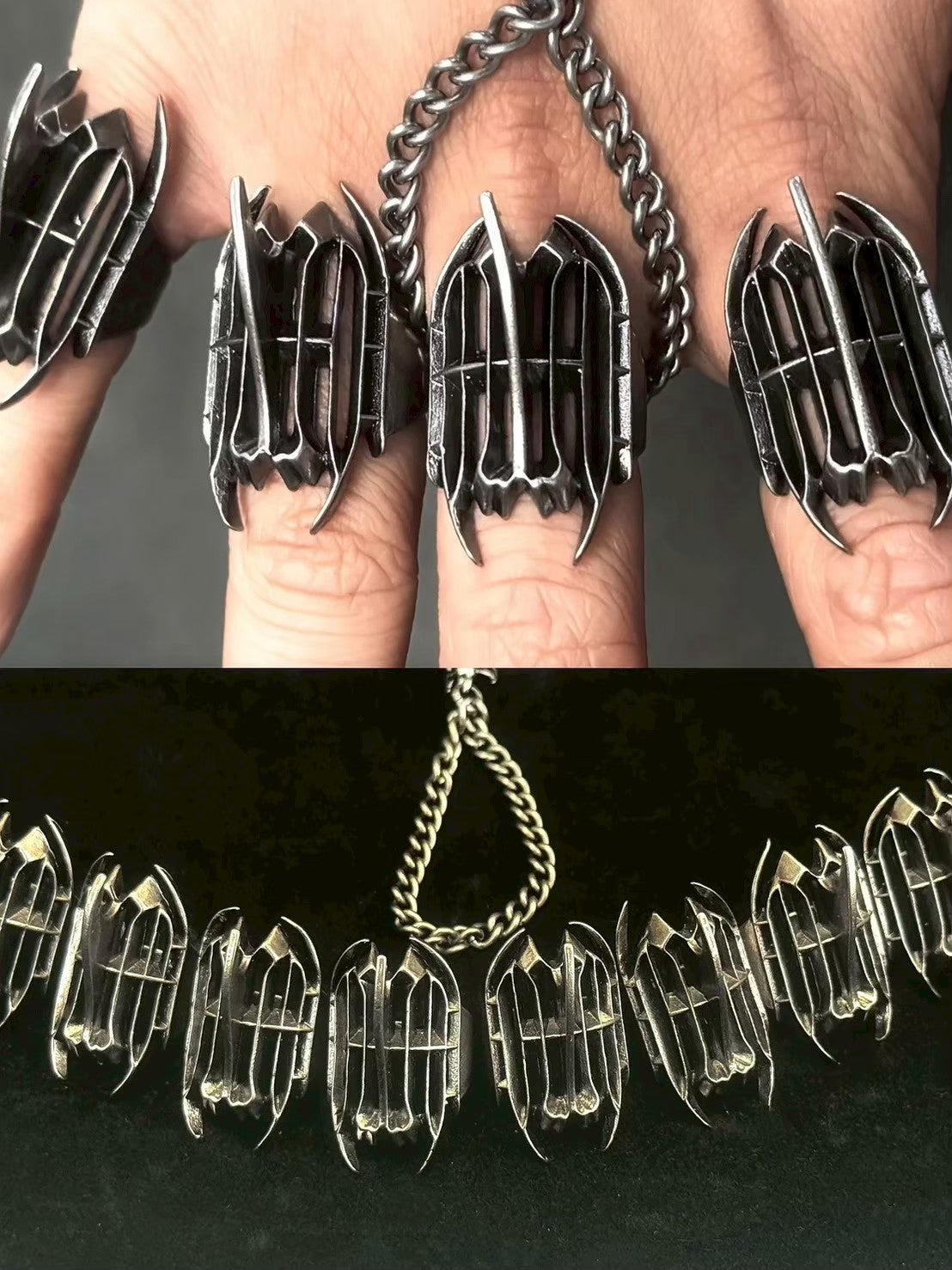 【IIIMIII】Black Glyph Signet Ring