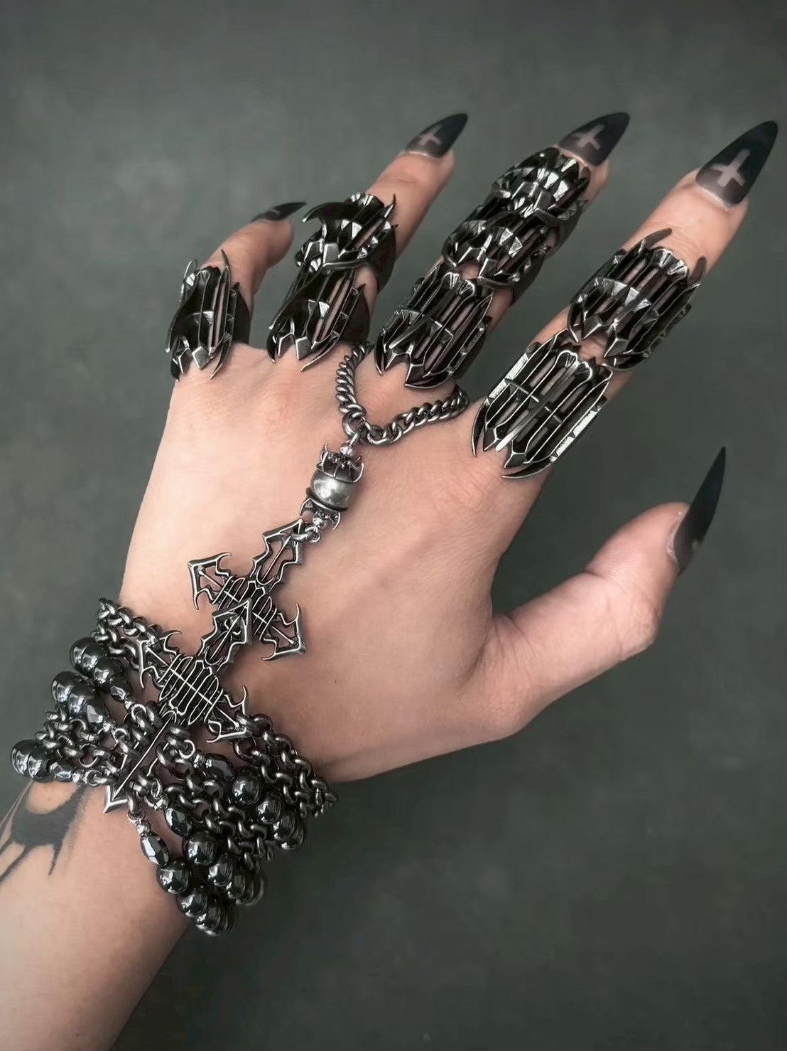 【IIIMIII】Black Glyph Signet Ring