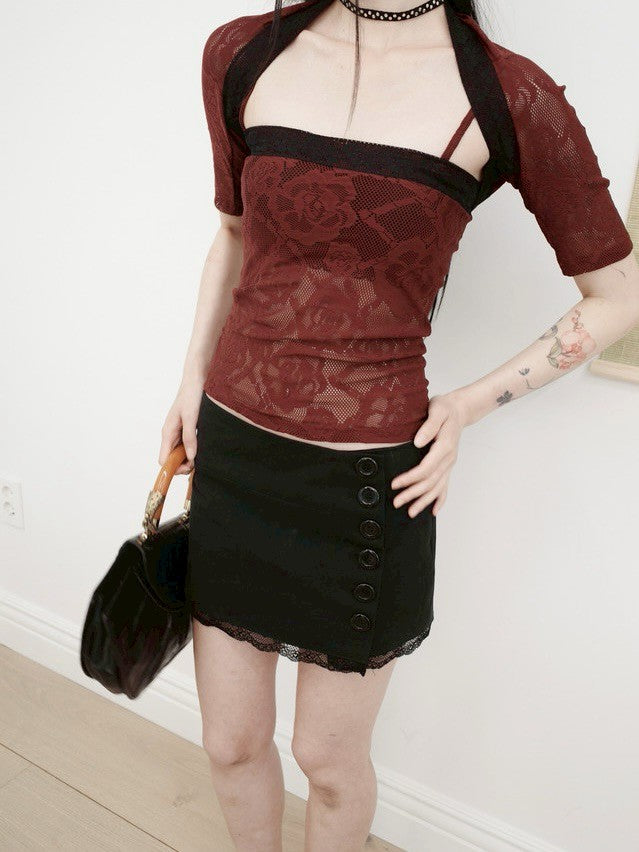 【MIAE】[ID] Classic Button Skort