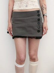 【MIAE】[香] Classic Button Skort (SS & Lace ver)