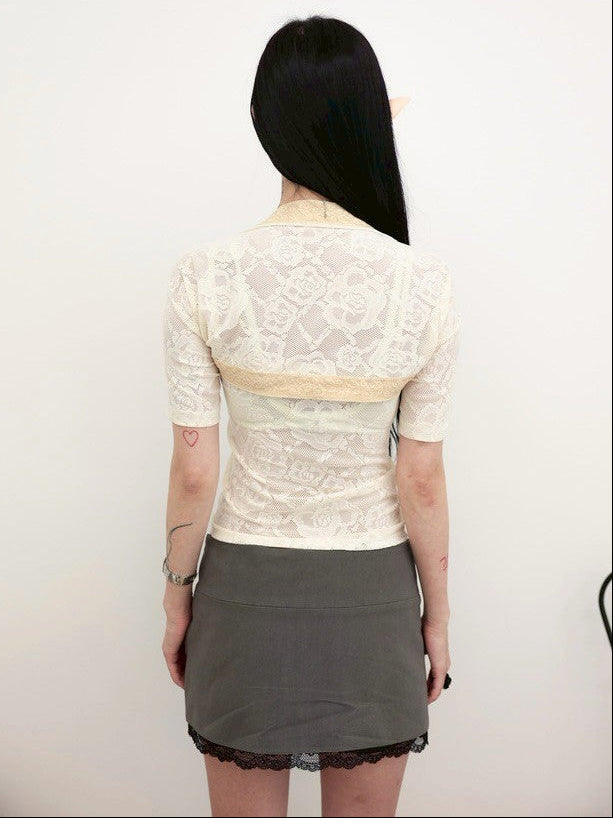 【MIAE】[香] Classic Button Skort (SS & Lace ver)