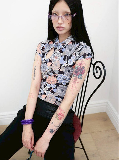 【MIAE】[香] Qipao Floral Top