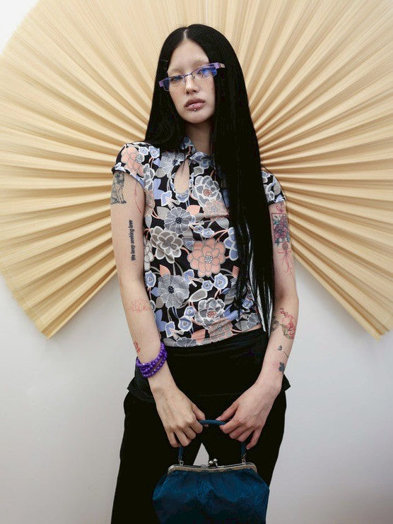 【MIAE】[香] Qipao Floral Top