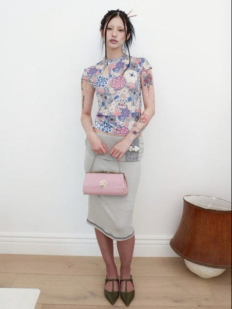 【MIAE】[香] Qipao Floral Top