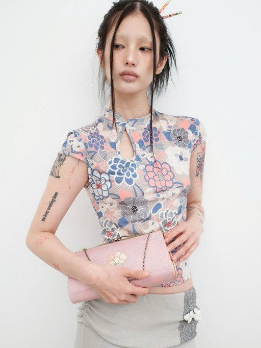 【MIAE】[香] Qipao Floral Top