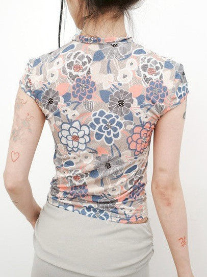 【MIAE】[香] Qipao Floral Top