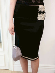 【MIAE】[香] Belle Lace Midi Skirt (3-way)