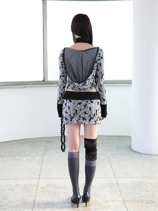 【MIAE】[ID] Floral Jacquard Set-up (Top)