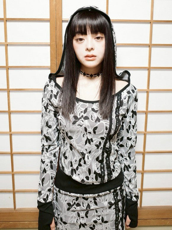 【MIAE】[ID] Floral Jacquard Set-up (Top)
