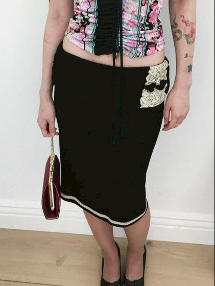 【MIAE】[香] Belle Lace Midi Skirt (3-way)
