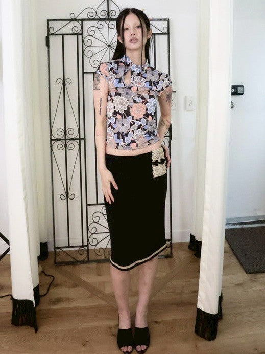 【MIAE】[香] Belle Lace Midi Skirt (3-way)