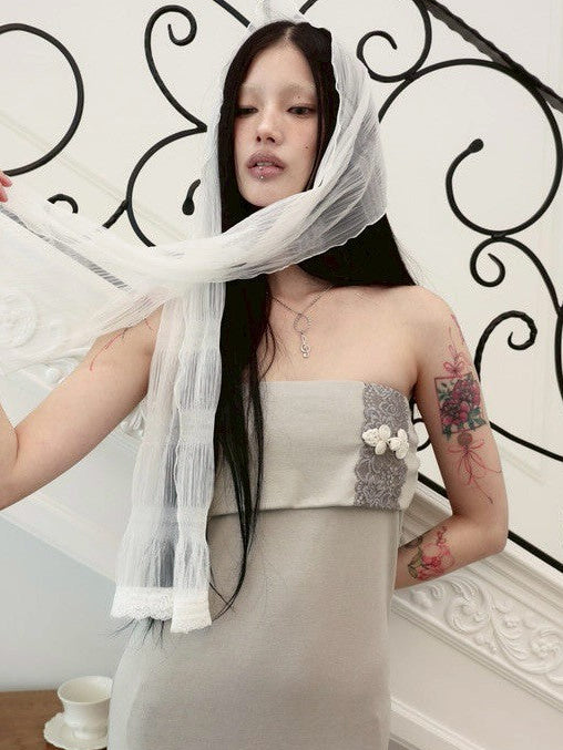 【MIAE】[香] Pure Chiffon Scarf (3color)