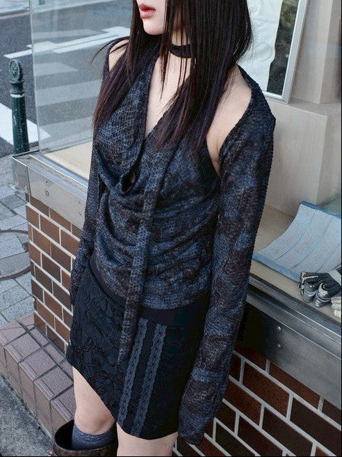 【MIAE】[ID] Floral Jacquard Set-up (Skirt)