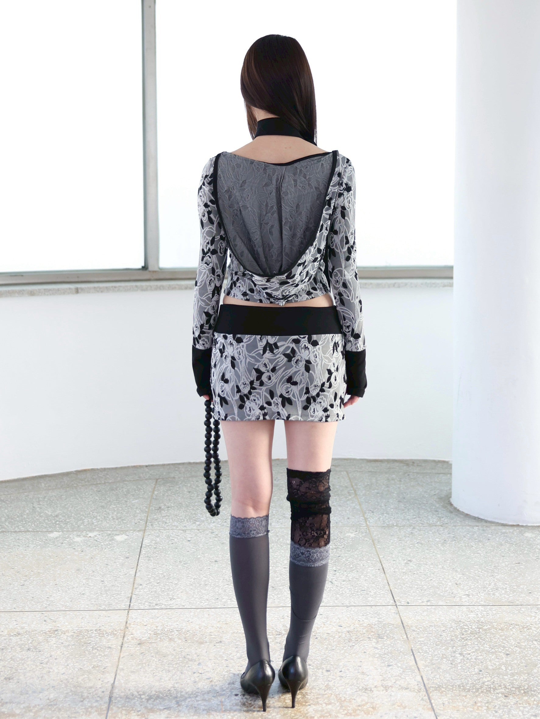 【MIAE】[ID] Floral Jacquard Set-up (Skirt)