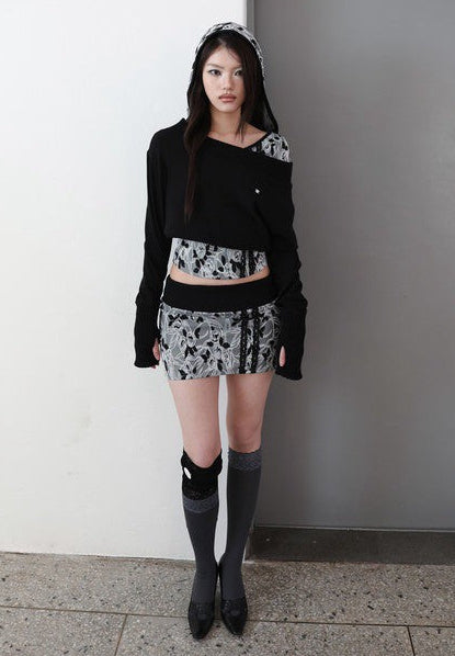【MIAE】[ID] Floral Jacquard Set-up (Skirt)