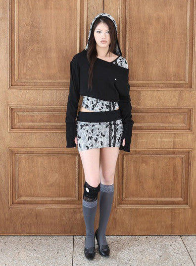 【MIAE】[ID] Floral Jacquard Set-up (Skirt)