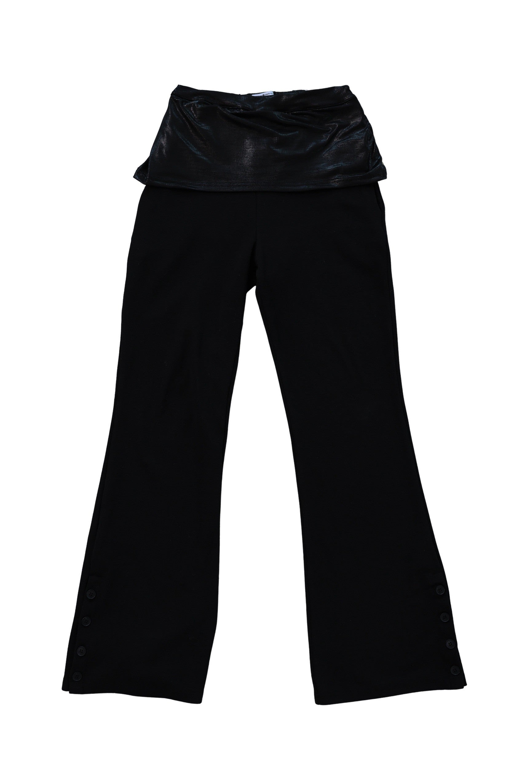 【MIAE】[ID] Layered Leather Bootcut Pants