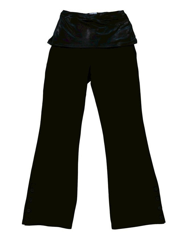 【MIAE】[ID] Layered Leather Bootcut Pants