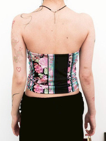 【MIAE】[香] Oriental Floral Shirring Top